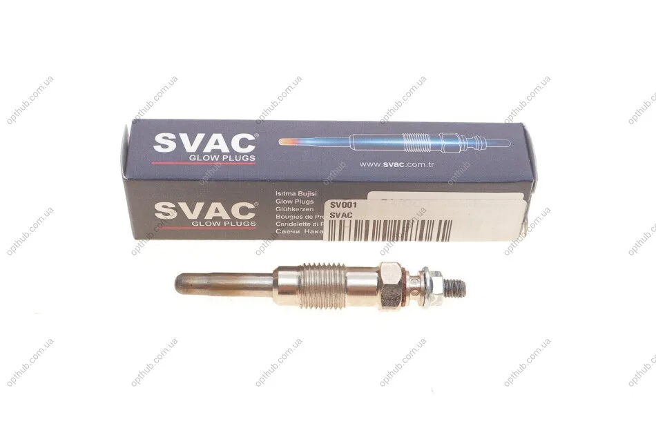 Свічка розжарювання Citroen Jumper/Fiat Scudo/Peugeot Partner 1.9/2.5 D/TD -98 (opt-om) SVAC SV001 (фото 1)
