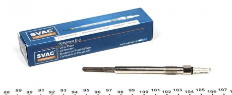 Свічка розжарювання VW T5/Crafter (7V) (M10x1mm) UA63 SVAC SV105