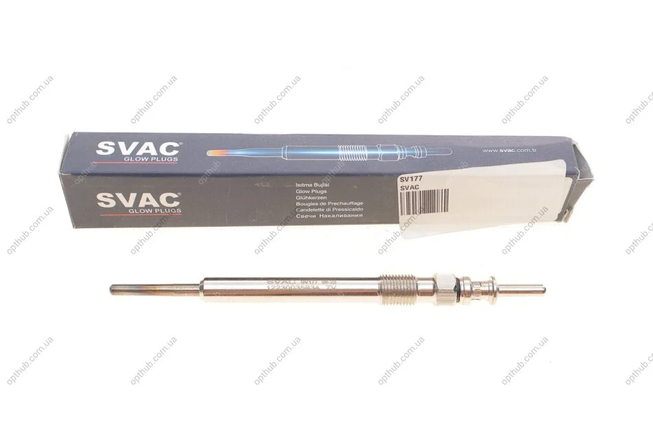 Свічка розжарювання BMW 1.6D/2.0D/3.0D 03- (7V) (10x1) UA63 SVAC SV177 (фото 1)
