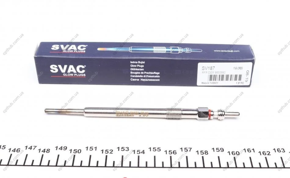 Свічка розжарювання Volvo S60/S80/V60/V70 05- UA63 SVAC SV187 (фото 1)