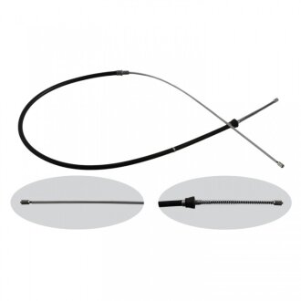 Трос ручного гальма ЗЗАДУ ЛІВОРУЧ/ПРАВОРУЧ SKODA FABIA III (NJ3); VW POLO V (6R1, 6C1) 06.2009 - 02.2 -ua SWAG 30936348