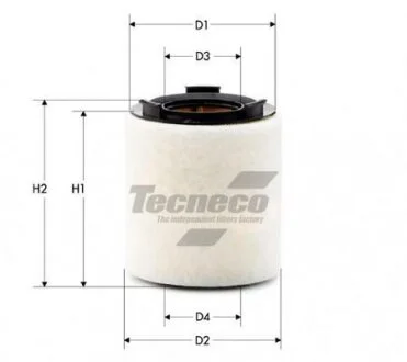 Фильтр воздушный на VW Polo/Skoda Fabia II 09- Tecneco AR10822S