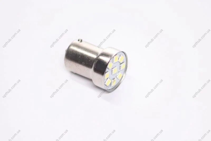 Лампа LED покажчиків поворотів і стоп-сигналів 24V R5W BA15S 9SMD WHITE <> TEMPEST Tmp-L0819-24 (фото 1)