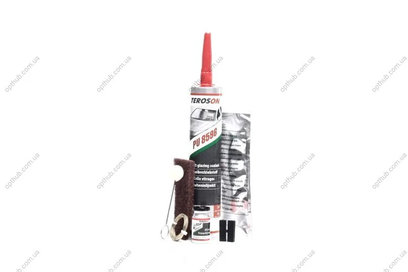 Вклейка скла BOND120 SET (PU 8596) (покращений, 2/6 годин, 2 сертиф. TUV, зі струною) набір TEROSON 2669223 (фото 1)