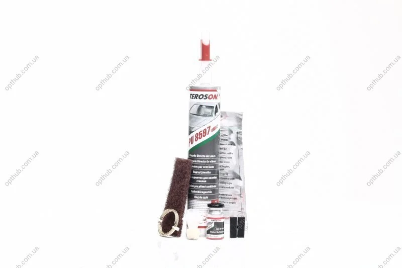 Вклейка стекол Teroson PU 8597 HMLC set (1час, высокопрочный, низкопроводящий, со струной) набор TEROSON 2688926 (фото 1)