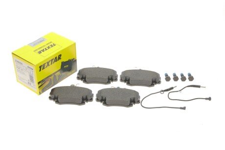 Колодки гальмівні (передні) Dacia Logan 04-/Renault 11/19/21/Peugeot 205/309 Q+ (з датчиками) UA63 TEXTAR 2146304