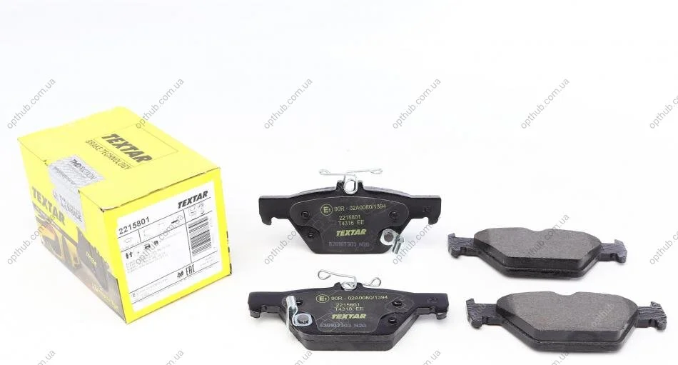 Колодки гальмівні (задні) Subaru Impreza/Outback/Legacy 14- (Akebono) Q+ UA63 TEXTAR 2215801 (фото 1)