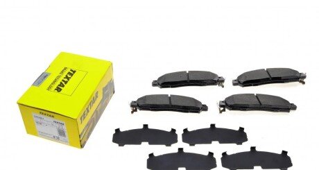 Колодки гальмівні (передні) Nissan NP300 Navara 15- (Akebono) (opt-om) TEXTAR 2243901