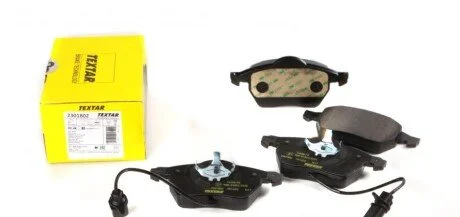 Колодки гальмівні (передні) Audi A4/A6/Skoda Superb/VW Passat 1.9TDI/2.5TDI 96- Q+ (з датчиками) UA63 TEXTAR 2301802