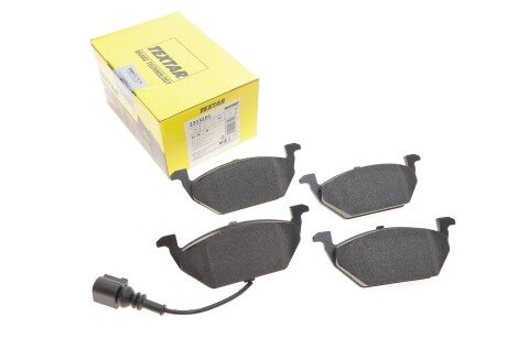 Колодки гальмівні (передні) VW Caddy 03- (Teves) Q+ (ушки вверх) (з датчиком) UA63 TEXTAR 2313101