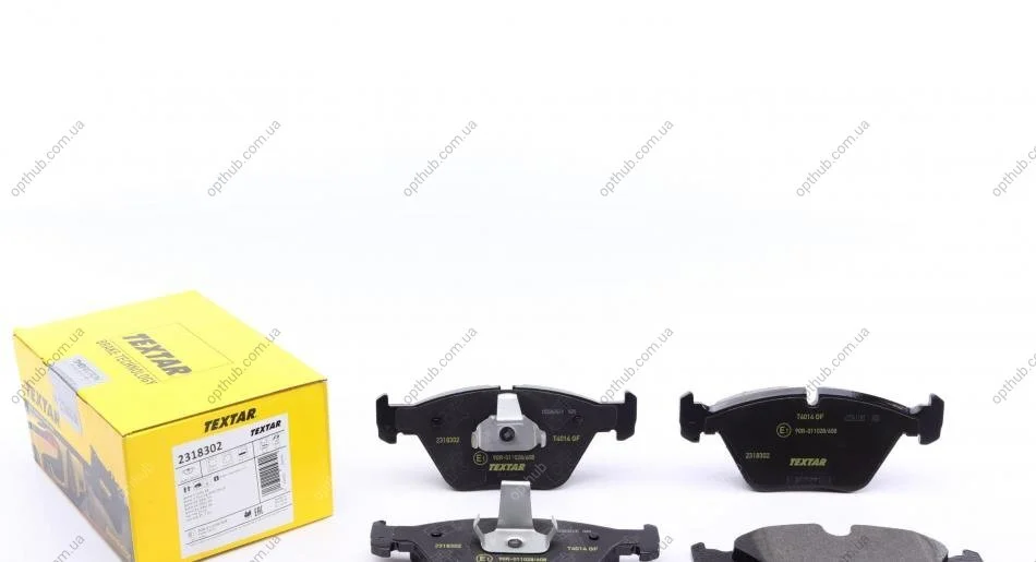 Колодки гальмівні (передні) BMW 3 (E46) 98-07/ X3 (E83)03-11 (Teves) Q+ UA63 TEXTAR 2318302 (фото 1)