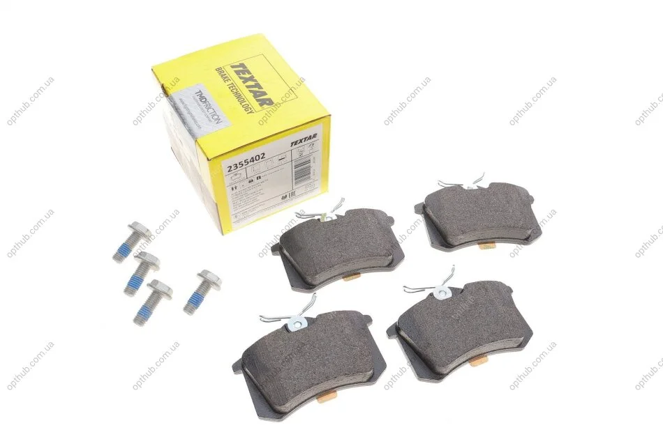 Колодки гальмівні (задні) VW Caddy III 04-/Peugeot 308 07-/Citroen C4 04- (Lucas) (87x53x17.2) UA63 TEXTAR 2355402 (фото 1)