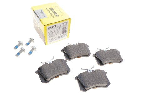 Колодки гальмівні (задні) Citroen C3/C4 09-/Renault Scenic/Megane 99- (87x53x16.2) (Lucas) UA63 TEXTAR 2355406