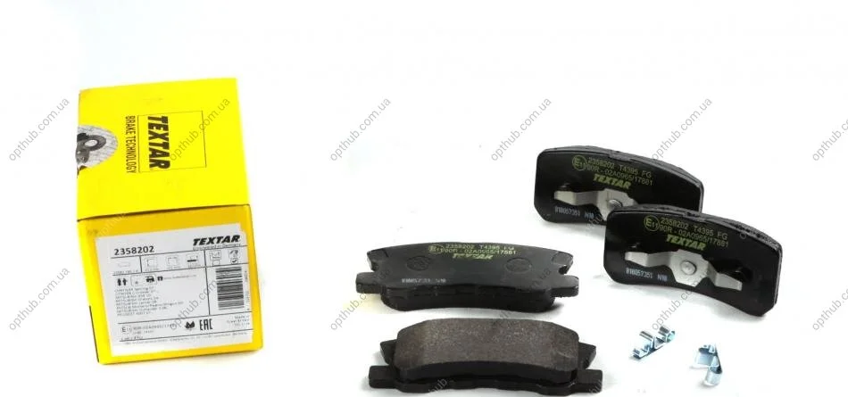 Колодки гальмивни (задни) Mitsubishi Outlander/Lancer/Pajero 00- (Akebono) UA63 TEXTAR 2358202 (фото 1)
