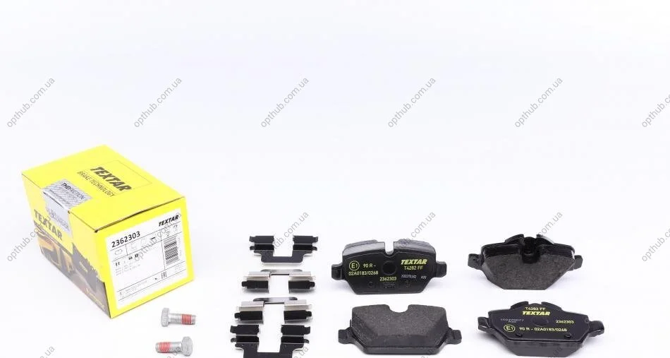 Колодки гальмівні (задні) BMW 3 (E90/E92) 00-13/1 (E81/82/87) 03-13 (TRW) Q+ UA63 TEXTAR 2362303 (фото 1)
