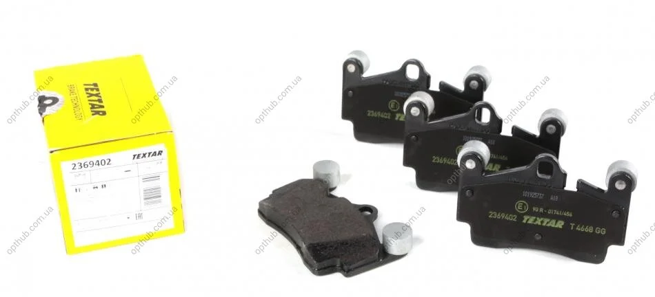 Колодки гальмівні (задні) Audi Q7/VW Touareg 2.5D-6.0D 02- (Brembo) UA63 TEXTAR 2369402 (фото 1)