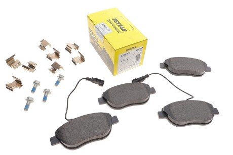 Колодки гальмівні (передні) Fiat Doblo/Qubo 10-/Punto 08-/Opel Combo 12- (Bosch) Q+ (+датчик) UA63 TEXTAR 2370901