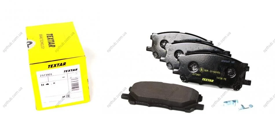 Колодки гальмівні (передні) Lexus RX 03- (Akebono) (140.8x59.3) UA63 TEXTAR 2373401 (фото 1)