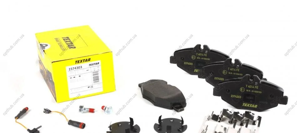 Колодки гальмівні (передні) MB E-class (W211) 02-09 (Bosch) Q+ (з датчиками) UA63 TEXTAR 2374303 (фото 1)