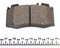 Колодки гальмівні (передні) MB C-class/CLK 1.8-5.5 98- (Brembo) Q+ UA63 TEXTAR 2374502 (фото 4)
