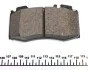 Колодки гальмівні (передні) MB C-class/CLK 1.8-5.5 98- (Brembo) Q+ UA63 TEXTAR 2374502 (фото 4)