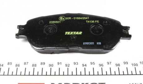 Колодки гальмівні (передні) Toyota Camry/Lexus ES 01-08 (Akebono) UA63 TEXTAR 2385501