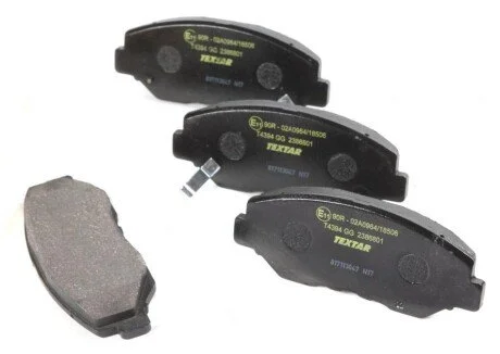 Колодки гальмівні (передні) Honda CR-V/Accord 01-08 (Akebono) UA63 TEXTAR 2386801