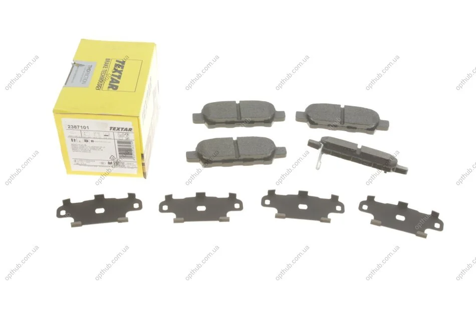 Колодки гальмивни (задни) Renault Koleos/Nissan Juke/Qashqai/X-Trail/Suzuki 08- (Akebono) UA63 TEXTAR 2387101 (фото 1)