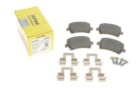 Колодки гальмівні (задні) VW Caddy 03- (Lucas) Q+ UA63 TEXTAR 2391401