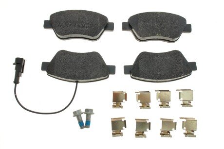 Колодки гальмівні (передні) Fiat Doblo/Citroen Nemo/Peugeot Bipper 08- (Bosch) Q+ (з датчиком (opt-om) TEXTAR 2397903