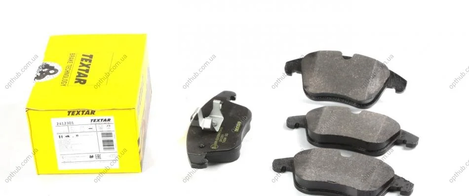 Колодки гальмівні (передні) Land Rover Freelander/Ford Mondeo IV 1.8-2.5 07- (Teves) Q+ UA63 TEXTAR 2412301 (фото 1)