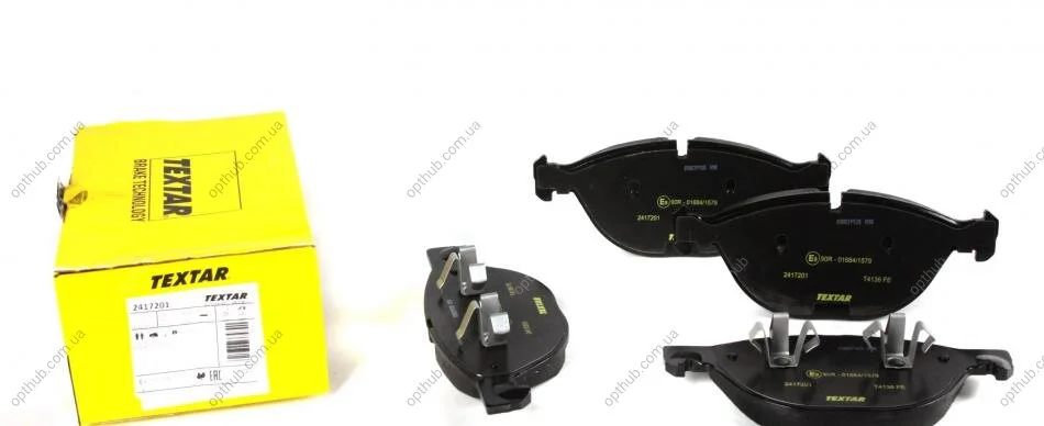 Колодки гальмівні (передні) BMW X5/X6 07- (192.9x79) (Teves) Q+ (opt-om) TEXTAR 2417201 (фото 1)