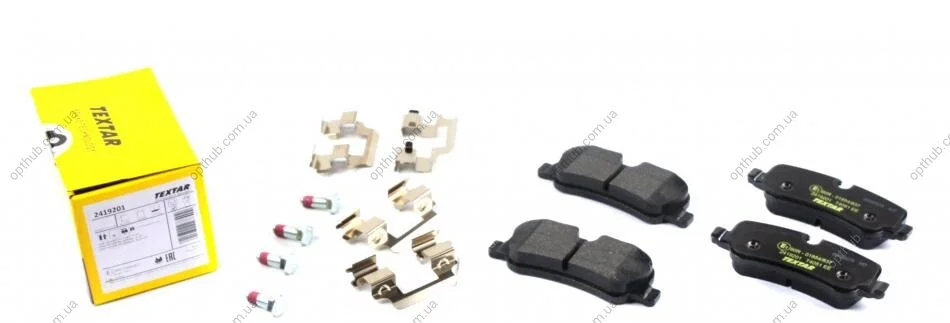 Колодки гальмівні (задні) Land Rover Range Rover 02- (Lucas) Q+ UA63 TEXTAR 2419201 (фото 1)