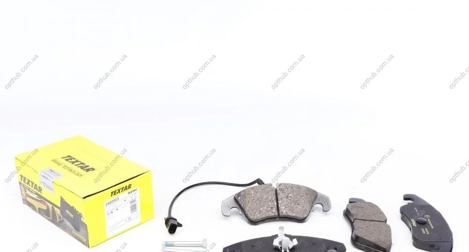 Колодки тормозные (передний) Audi A6/A7/Q5 08-(TRW) (с датчиком) Q+ UA63 TEXTAR 2440903 (фото 1)