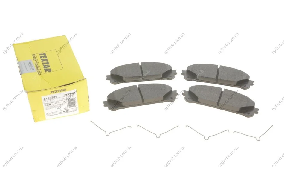 Колодки гальмівні (передні) Lexus RX 08-/ Toyota Camry 17- (Advics) (166.8x59.3x17.5) UA63 TEXTAR 2445201 (фото 1)