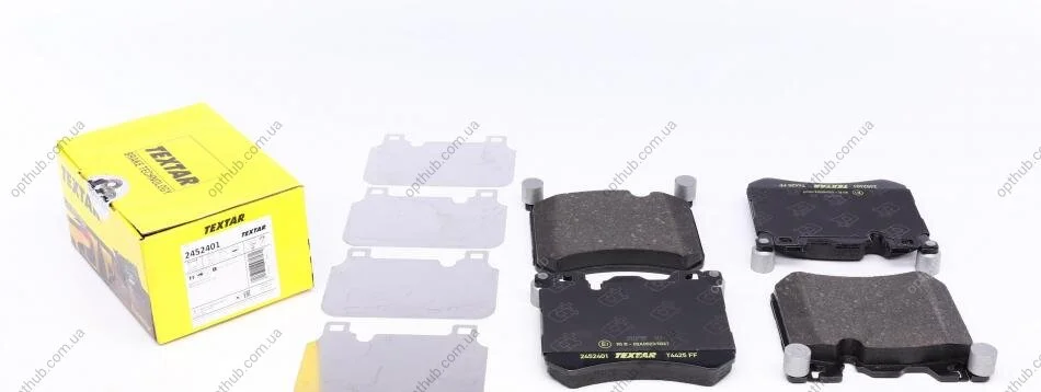 Колодки гальмівні (передні) BMW X5 (E70)/X6 (E71/E72) 06- (Brembo) Q+ (opt-om) TEXTAR 2452401 (фото 1)