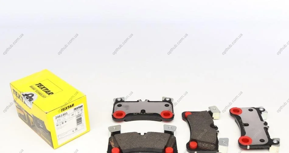 Колодки гальмівні (задні) Audi Q7 06-16/Porsche Cayenne 02-10/VW Touareg 02-10 (Brembo) UA63 TEXTAR 2461401 (фото 1)