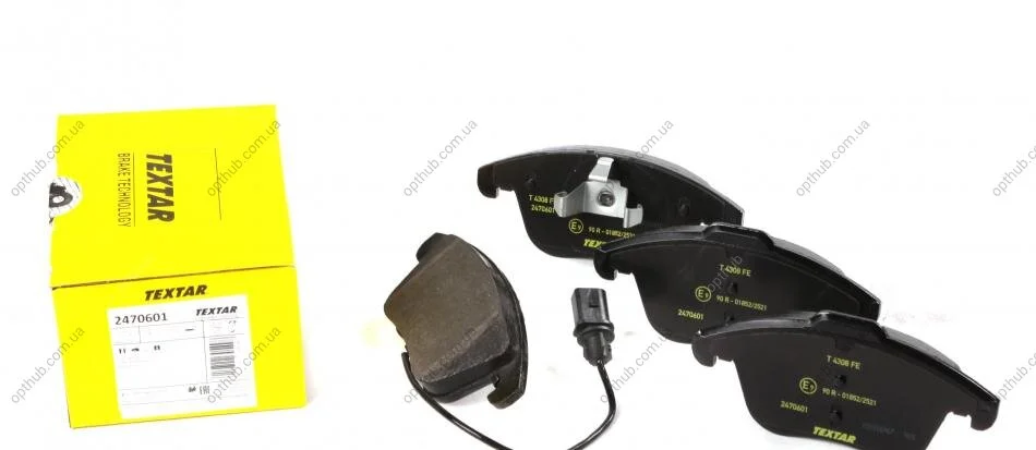 Колодки гальмівні (передні) Audi A4/A5 07- (Teves) Q+ (з датчиком) UA63 TEXTAR 2470601 (фото 1)