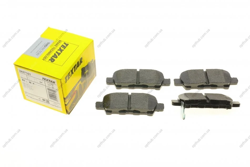 Колодки гальмивни (задни) Nissan Tiida/Teana/Murano 08-/Suzuki Grand Vitara 05- (105.6x39.4x13.8) UA63 TEXTAR 2487101 (фото 1)