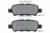 Колодки гальмивни (задни) Nissan Tiida/Teana/Murano 08-/Suzuki Grand Vitara 05- (105.6x39.4x13.8) UA63 TEXTAR 2487101 (фото 2)