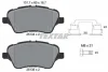 Комплект гальмівних колодок передн, FORD B-MAX, FIESTA, FIESTA VI, TOURNEO COURIER B460, TRANSIT COURIER B460 1.0-1.6D 06.08-12.23 TEXTAR 2513402 (фото 1)