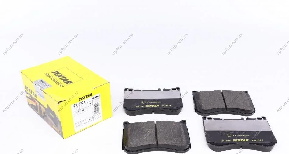 Колодки гальмівні (передні) MB E-class (W213/S213/C238)/ S-class (W222/C217) 13- (Brembo)(132.2x9 UA63 TEXTAR 2517903 (фото 1)