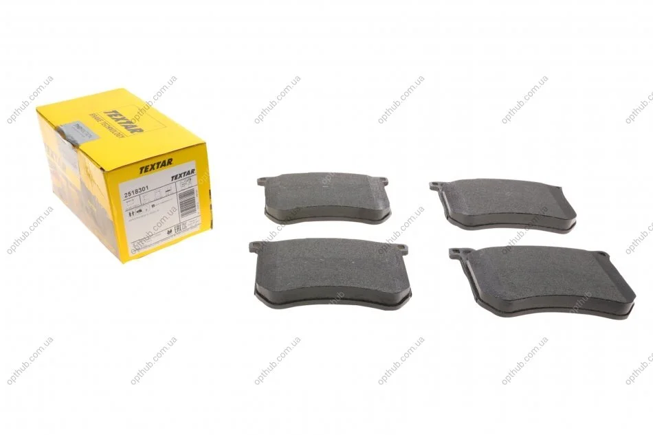 Колодки гальмівні (передні) MB S-class (W222,V222,X222)/SL-class (R231) 12- (Brembo) Q+ UA63 TEXTAR 2518301 (фото 1)