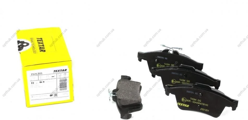 Колодки гальмивни (задни) Ford Connect/Focus III 10- (Teves) Q+ UA63 TEXTAR 2521201 (фото 1)