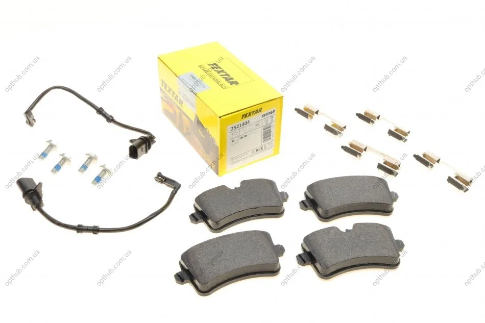 Колодки гальмівні (задні) Audi A8 09- (Lucas) (з датчиками) Q+ UA63 TEXTAR 2521404 (фото 1)