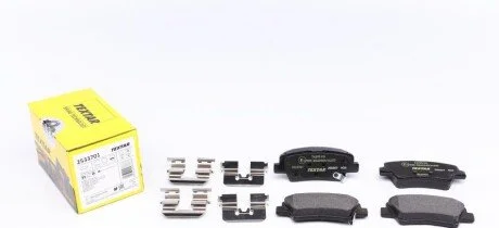 Колодки гальмівні (задні) Kia Ceed II/Rio III/Hyundai Accent/i20/i30/i40 10- (Akebono) Q+ UA63 TEXTAR 2533701