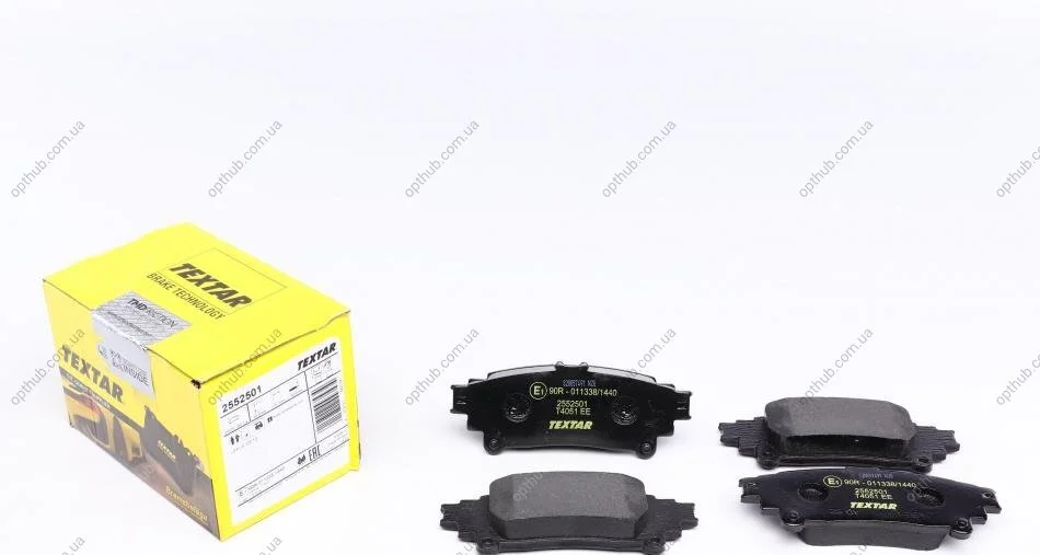 Колодки гальмівні (задні) Lexus GS/IS III/RC 12- UA63 TEXTAR 2552501 (фото 1)