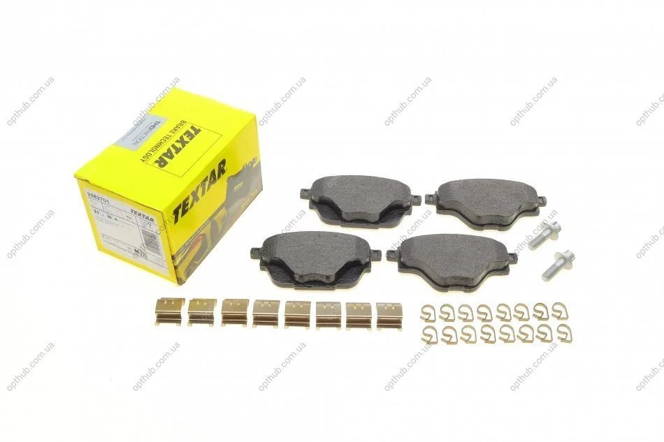 Колодки гальмівні (задні) Citroen C4/Peugeot 308 13-/3008/5008 16-/508 18- (Bosch) Q+ UA63 TEXTAR 2582701 (фото 1)