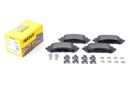 Колодки гальмівні (передні) Peugeot 308 II 1.2-2.0D 13- (Bosch) Q+ UA63 TEXTAR 2589501