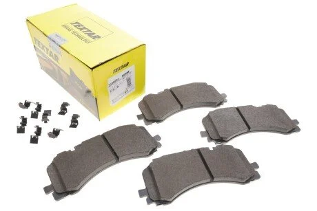 Колодки гальмівні (передні) Audi A6/A7/A8/Q7/Q8/VW Touareg 16- (Akebono) Q+ UA63 TEXTAR 2590801